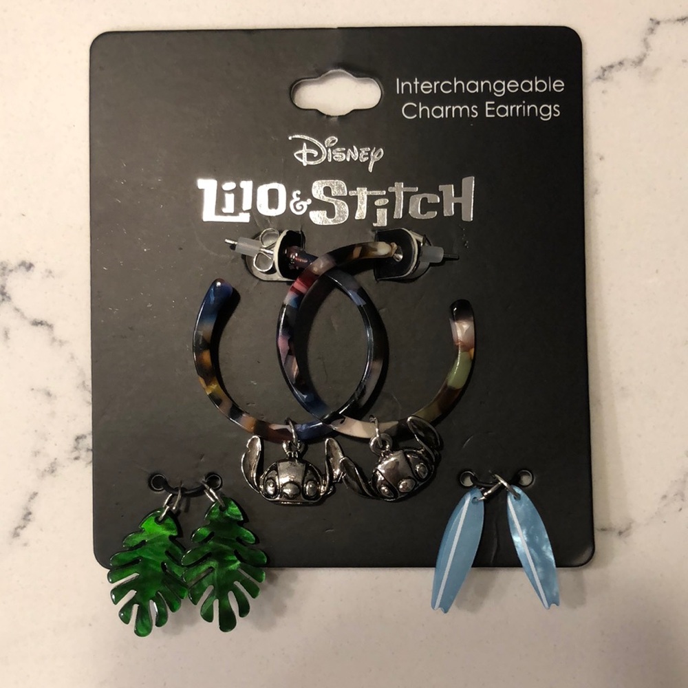 Lilo and Stitch interchangeable charm earrings